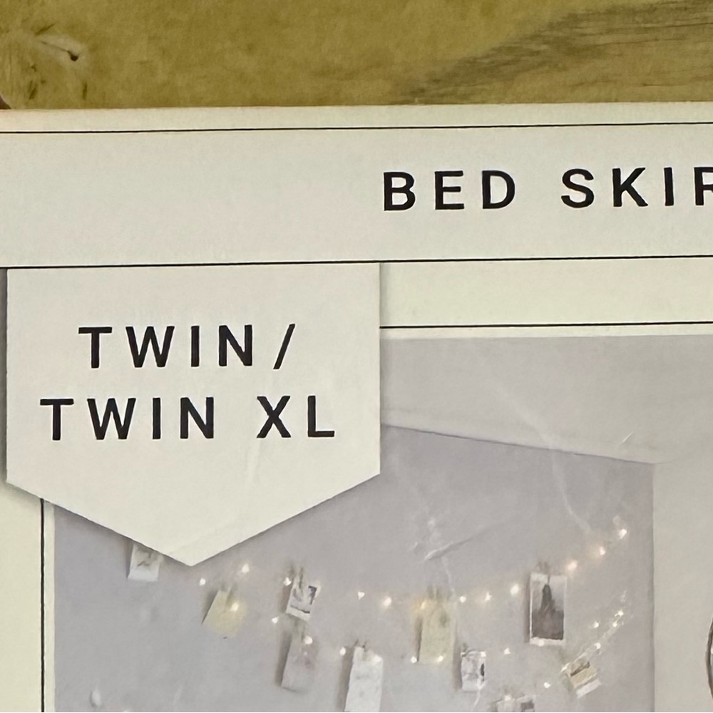 Rachael Zoe Dorm Under Bed Storage Skirt Twin-XL - Picture 6 of 8